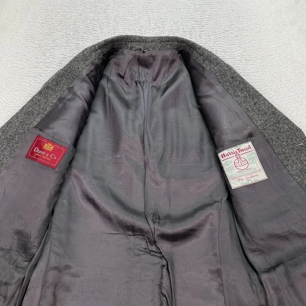 Vintage Dunn & Co Harris Tweed Blazer Mens Size 36 Wool